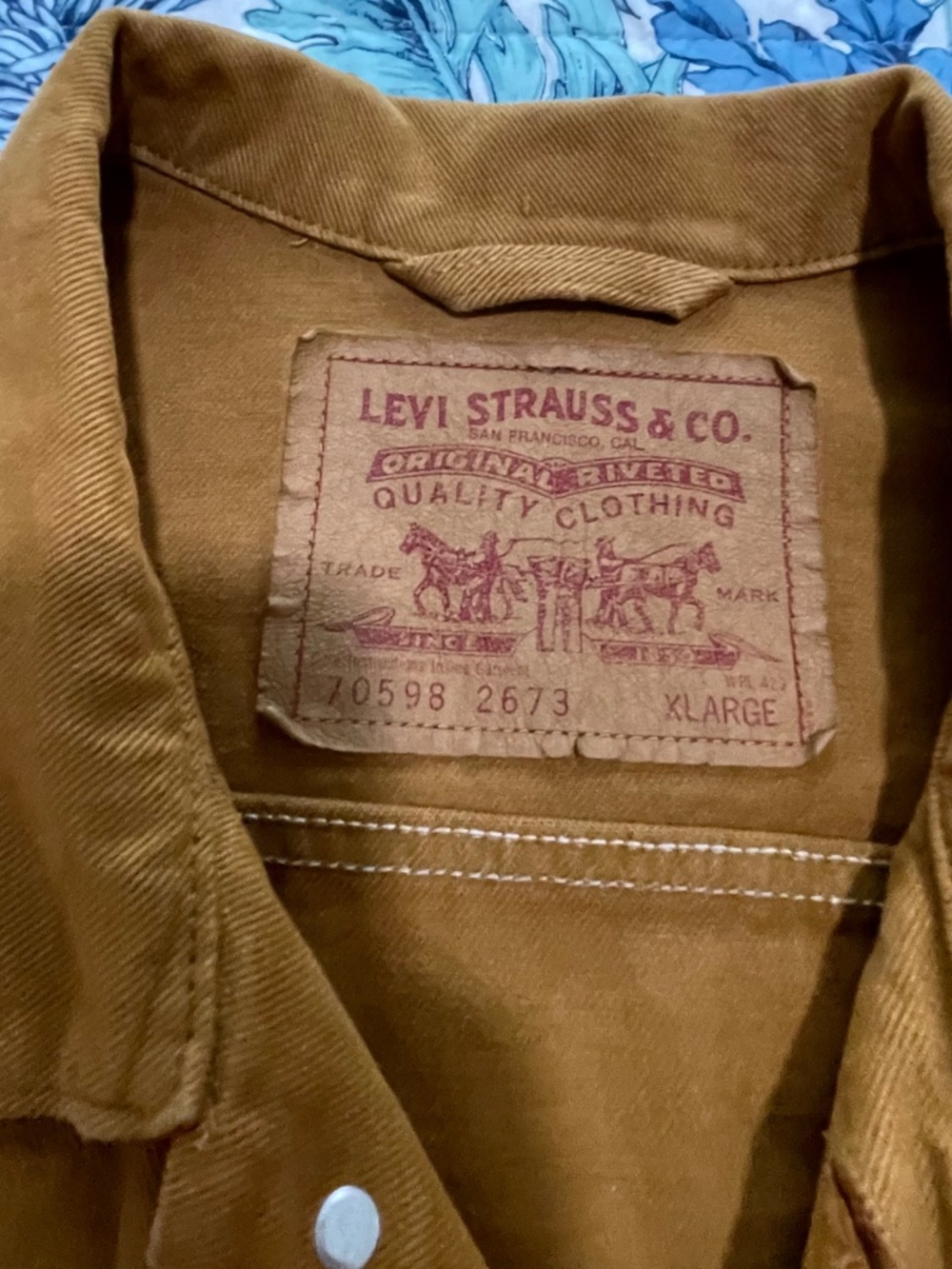 Levi's Vintage Tobacco Brown Trucker Jacket 70598 - Picture 2 of 7